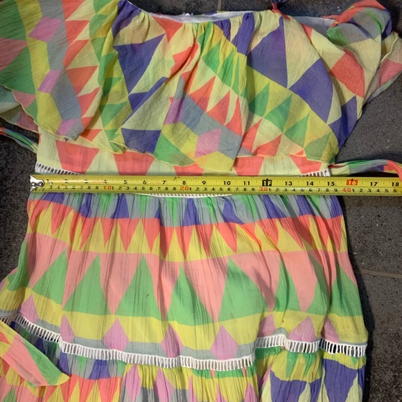 Place Nationale X Revolve Le Camus Mosaic Tiered Sun Dress. Size M. EUC - Picture 14 of 15